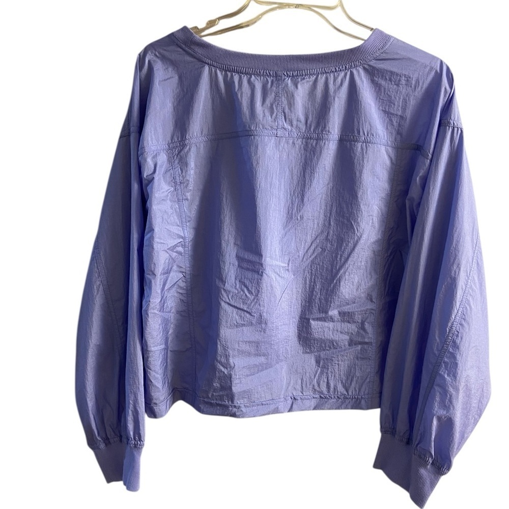 Daily Practice Anthropologie lilac pullover active top nylon oversized Small NWT - Picture 2 of 11